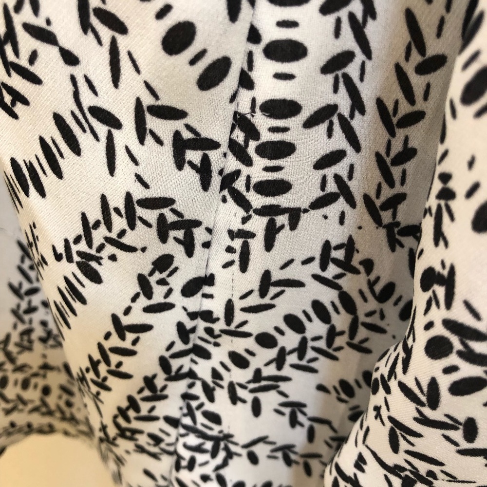 Cabi Button Down Sheer Split Back Blouse M - image 4